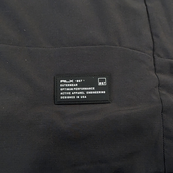 Mens RLX Ralph Lauren "Whistler" Tech Ripstop Bomber Jacket Black - Picture 4 of 5